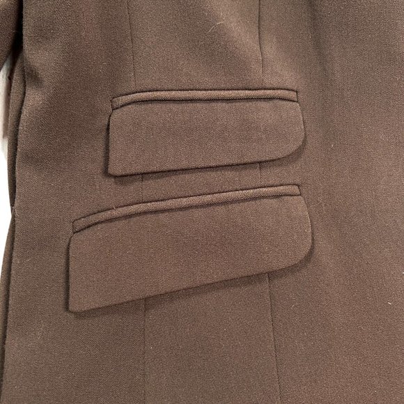 APT.9 Women's Long Sleeve Suit Jacket Flap Pockets One Button Close Brown 18 - Picture 5 of 10